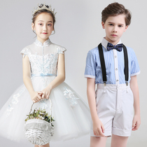 Childrens performance clothing Primary and secondary school students chorus recitation Tutu dress Kindergarten mens and womens performance clothing suit