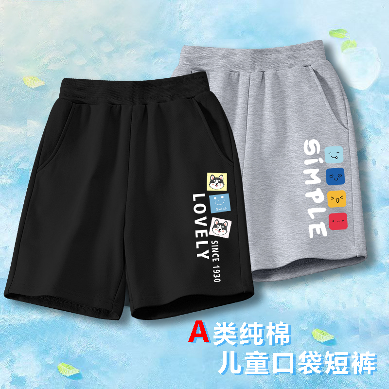 Children's Class a Pure Cotton Shorts, Summer Thin Style, New Casual Sports Shorts for Boys, Children's Cartoon Pants