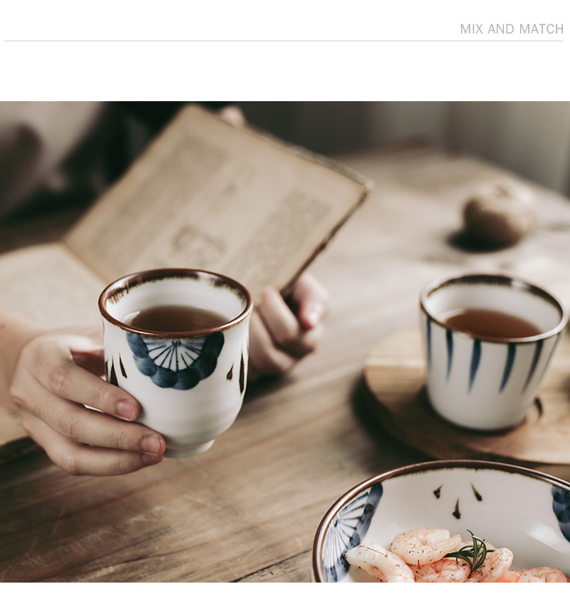 Tao soft vintage single Japanese hand - made ceramic cups tea cup of creative household contracted tea cups, sample tea cup