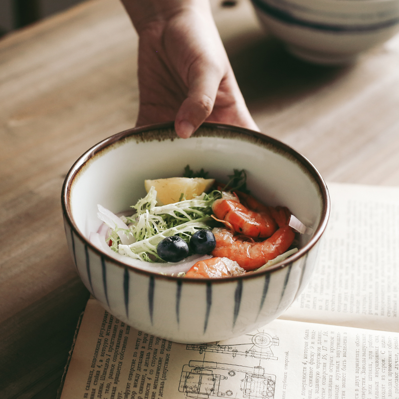 Tao soft is 6 inch ceramic tableware under the glaze color Japanese noodles in soup bowl bowl household rainbow such as bowl soup bowl, lovely rainbow such use