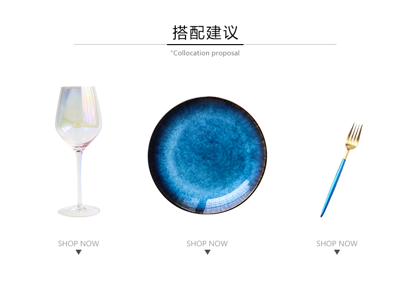 Tao is soft the cat 's eye blue plane irregular multifunctional restaurant decoration decoration chopsticks tableware mustard mini disc