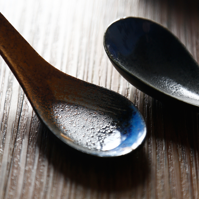 Tao soft household Japanese small spoon, spoon, spoon, spoon, ltd. rice porridge spoon restaurant dessert spoon, run out of ceramics