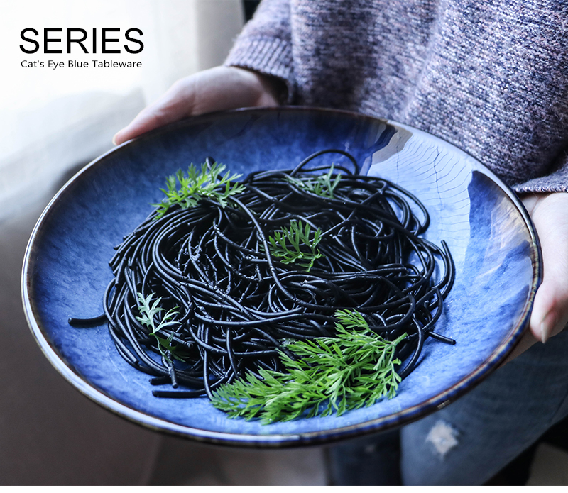 Tao soft creative ceramic bowl of fruit salad bowl western household jobs pasta dish soup bowl bowl is grim large soup bowl