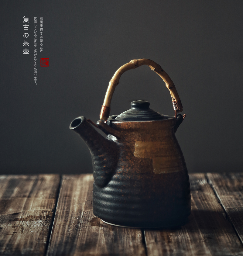 Tao soft Japanese ceramics single kung fu tea water steam soup kettle with restoring ancient ways do old household small capacity of the teapot