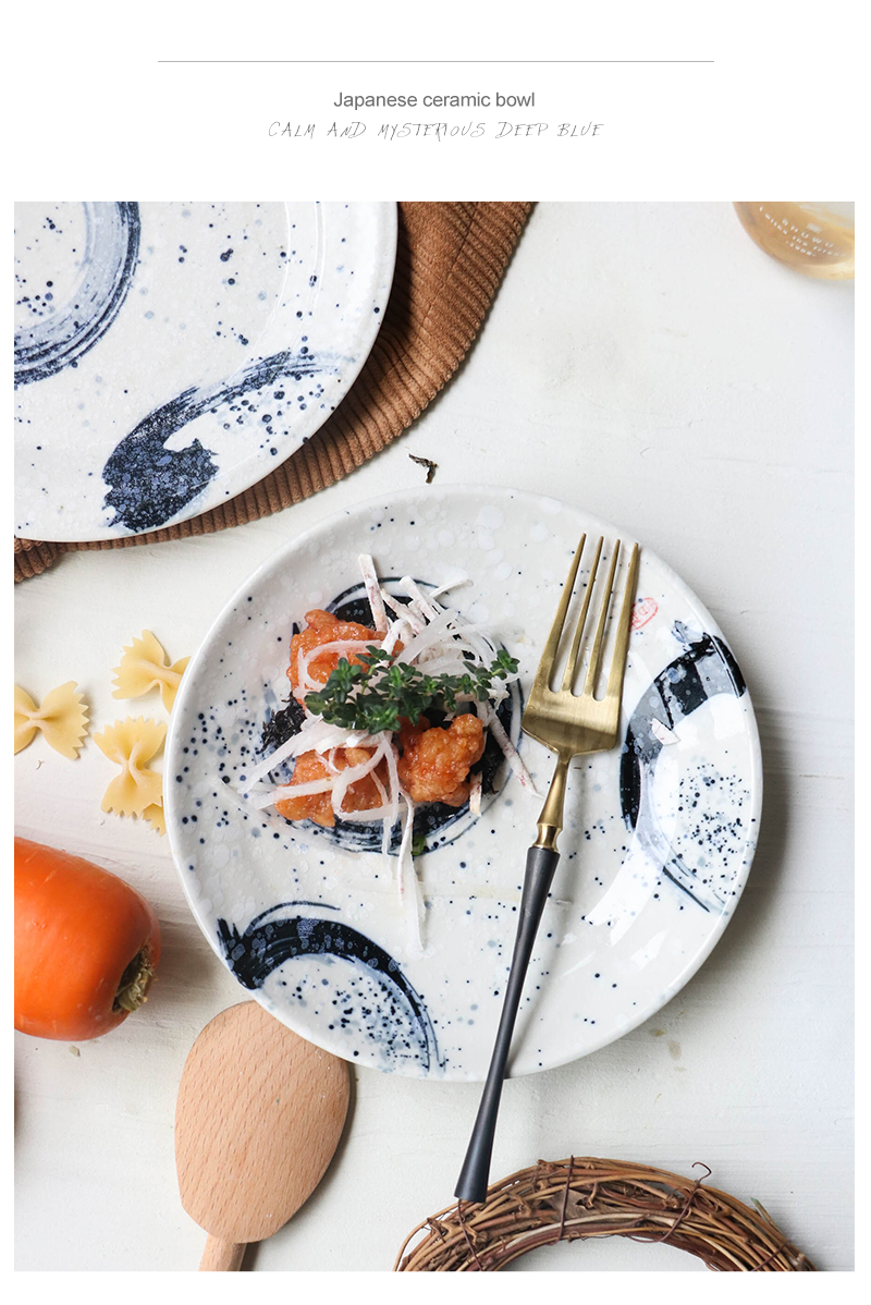 Tao soft pasta dish plate beefsteak disc Japanese wearing SaPan cake salad plate disk 0 ipads plate