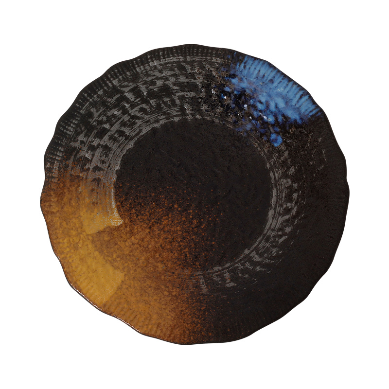 Tao soft Japanese ceramic disc creative breakfast plate of fruit salad dish of disk 0 snack cakes in the household