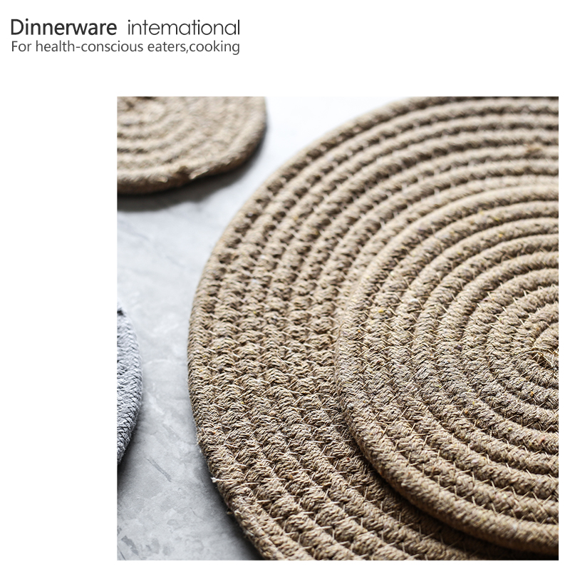 Tao soft contracted Japanese table as against the hot heat home meal pad insulation bowl mat mat pot pad fabric cup mat
