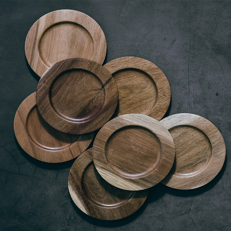Tao soft wood coasters northern European cup mat mat small circular cup insulation pad keller wooden MATS
