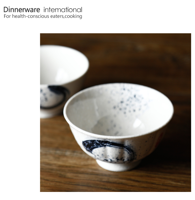 Tao soft Japanese hand - made ceramic home eat rice bowl bowls bowl bowl Korean to use a single small bowl