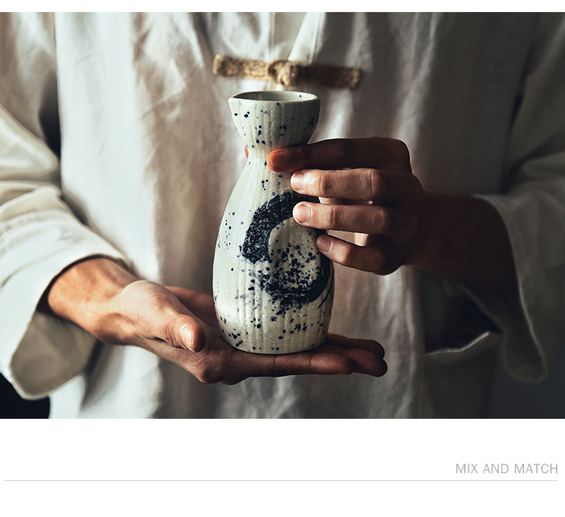 Tao the qing soft Japanese ceramics wine wine suits for Chinese style household points of archaize little hip white yellow liquor cup