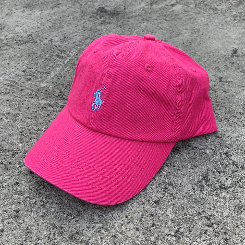 Rose Red Blue LabelPaul polo U.S.A Pony logo the republic of korea ins Baseball cap Hip hop tide Curved brim   men and women leisure time Dad Europe and America