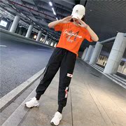 Anh Jordan Ramos AJ thời trang Casual thể thao Set 2020 Summer ăn mặc mới ngắn tay nữ nhảy Hip Hop