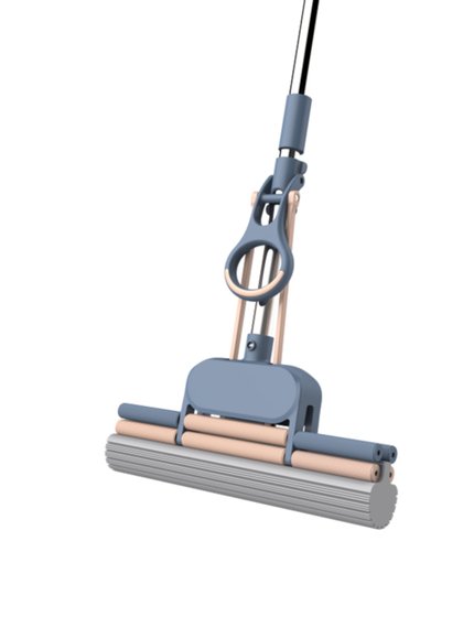 滚轮式海绵拖把家用一拖净干湿两用吸水拖把免手洗懒人胶棉式拖布