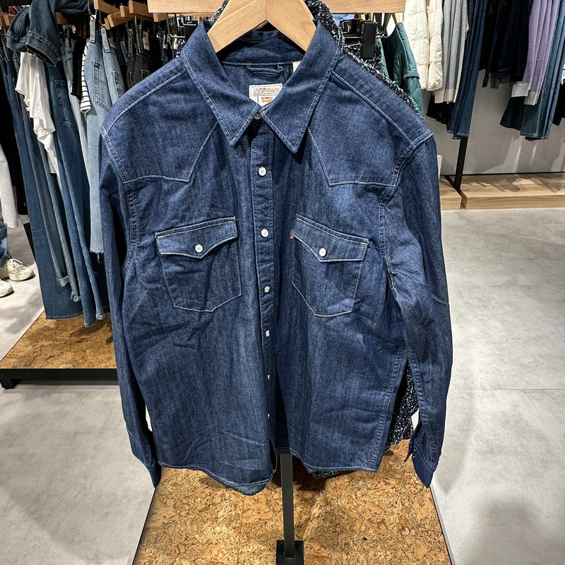 Levis Men's 2025 Autumn Original Color Casual Versatile Workwear Denim Shirt 85744-0000 Levis Men's 2025 Autumn Original Color Casual Versatile Workwear Denim Shirt 85744-0000
