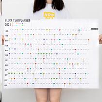 2022 Calendar all year round One stationery office Leaflet Annual Calendar Brief Hanging Wall Style Swing stickers Large December