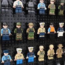 Toy Parts Base Plate Accessories Bracket Square Headboy containing box Compatible with Lego Man Tsai Show photo frame assembled small