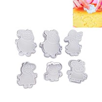 Children Piggy Petch Color Clay Molds Mold Tool Suit Die Cake Clay Model Non-toxic Press handmade Toys