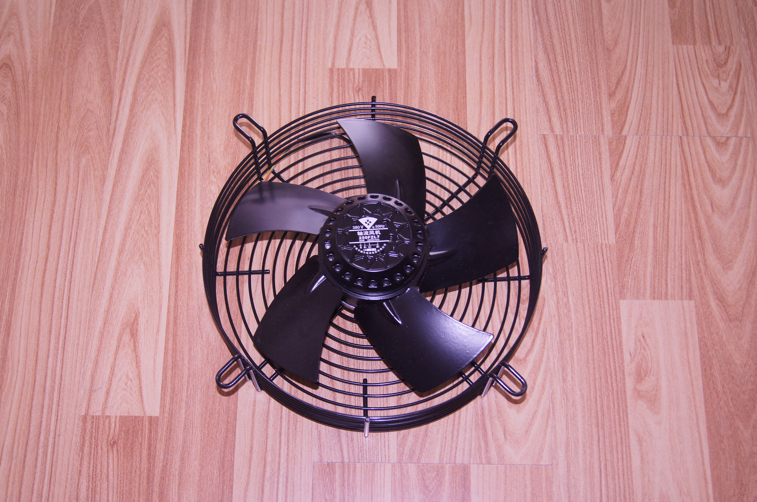 100W axial flow dryer ventilator 250FZL7 380V Ningbo Bedel ventilator external transmission sub-axial flow fan