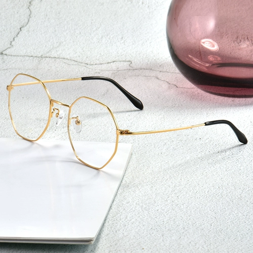 Чистый титановый ультра -светлый ретро -ретро -лицевые очки миопия женские корейские издания могут быть оборудованы с близким зрением с зеркалом для зеркала