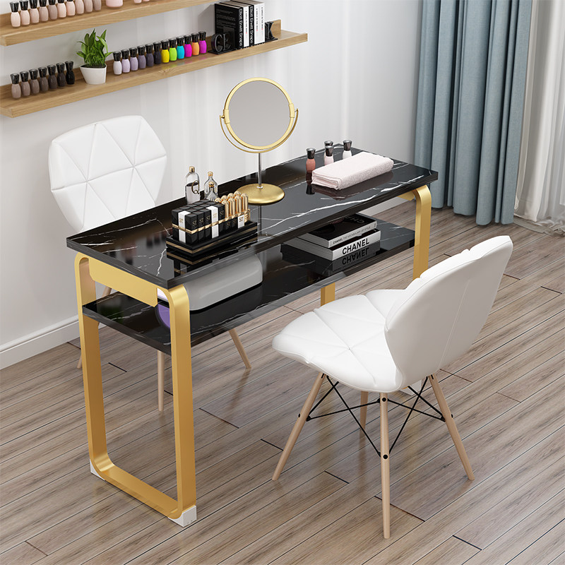 Nail art table special price economy marble net red nail art table simple double layer nail table nail table nail table and chair set