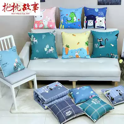 Pillow quilt two-in-one summer pillow quilt dual-use thickened car-carrying office nap pillow pillow