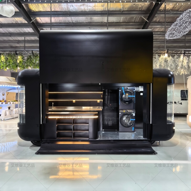 Internet-Famous Food Truck, Mall Restaurant, Mobile Cloud Warehouse, Capsule-Style Attraction, Multifunctional Coffee, Milk Tea, Ice Cream, and Food Truck