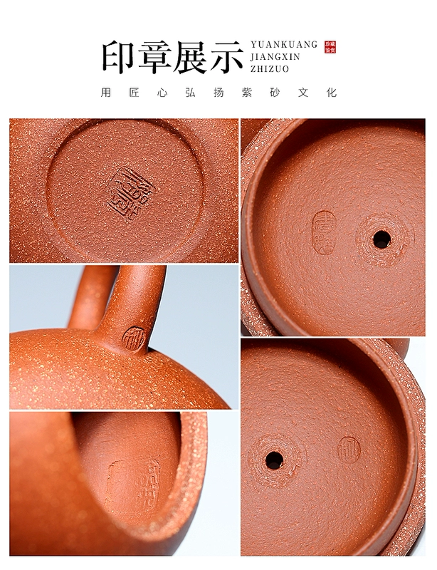 các loại ấm tử sa Yixing nồi cát tím nguyên chất handmade hộ gia đình ấm trà đích thực ban đầu quặng xuống dốc bùn Xishi nồi Kung Fu bộ trà ấm tư sa bộ trà đạo hắc tử sa