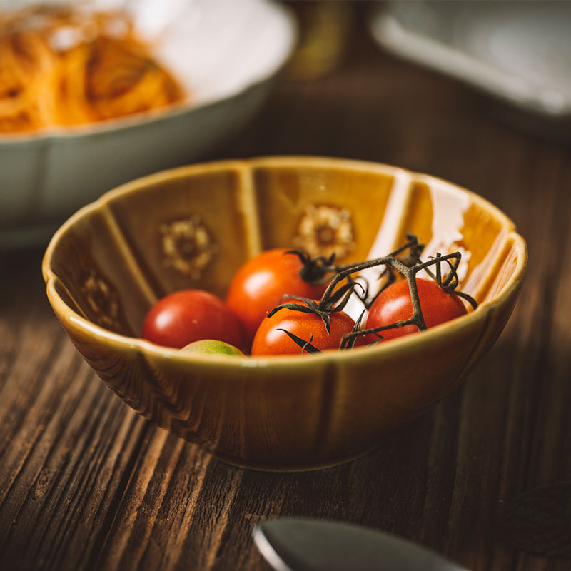 Creative move plutus cat anaglyph ceramic salad bowl bowl dish dish dish dish plate tableware glaze color plate