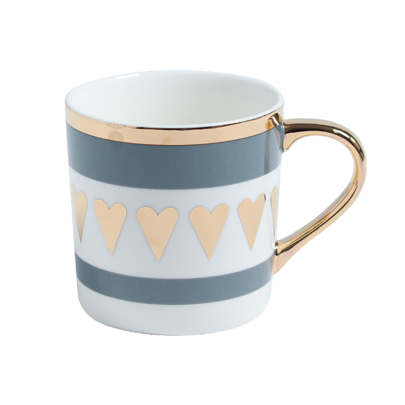 Jingdezhen Nordic gold paint ceramic keller of coffee cup cup milk for breakfast cup to send a cups