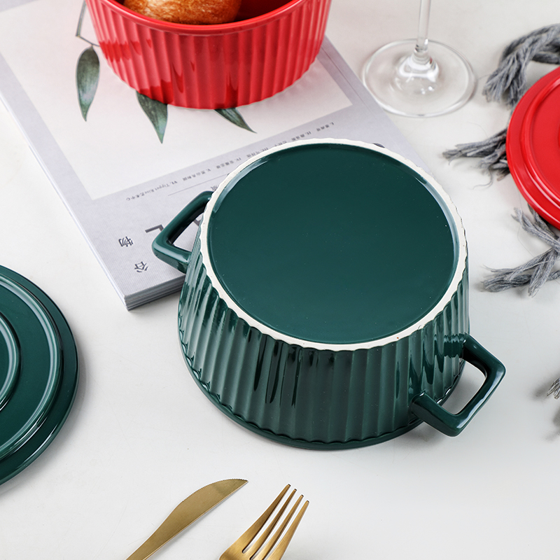 Always with a lid and lovely ears with cover rainbow such use large students rainbow such use ceramic Bowl of soup Bowl such as always