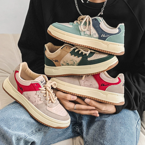 Низкие универсальные спортивные трендовые кроссовки, сексуальные оригинальные туфли для отдыха, коллекция 2022, этнический стиль