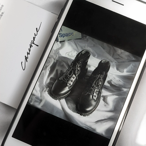 Martens, зимние ботинки для мальчиков в английском стиле, высокие сапоги, флисовые туфли для черной кожи, средней длины, в британском стиле