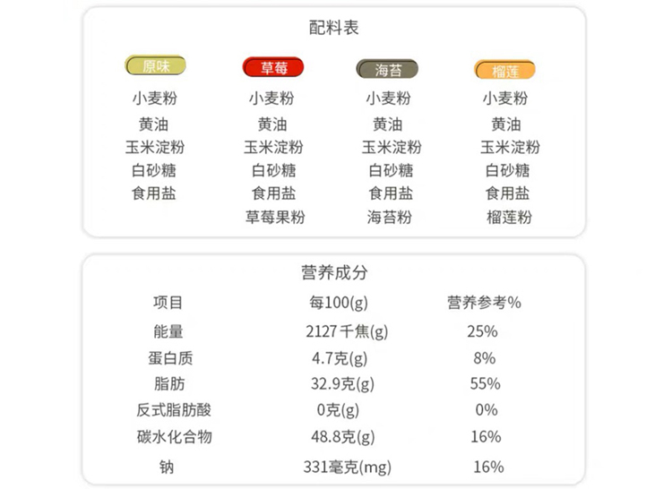 入口即化、无添加剂、经典三拼：248g/盒 遁地蜀旗 手工曲奇饼干 券后36.5元包邮 买手党-买手聚集的地方