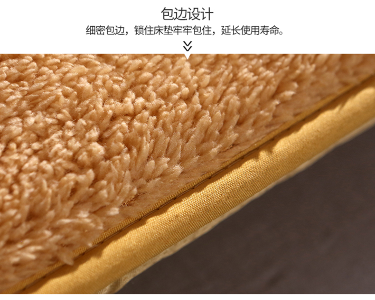 Winter cashmere dày nệm 1.8m đôi đơn 1,5 tatami nệm ký túc xá tiểu xốp là - Nệm nệm gấp 3