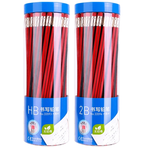 Шестиугольный детский ластик для школьников для детского сада, кисть для рисования, канцтовары, подходит для начинающих, ручная роспись