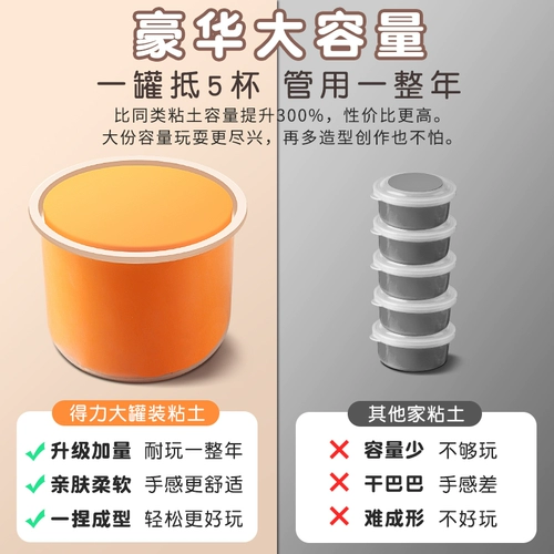 Детская вместительная и большая сверхлегкая нетоксичная глина, пластилин для детского сада, игрушка, «сделай сам»