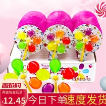 Fu Niu Happy Windmill Lollipop 30 Boxes Colorful Cartoon Children Multi-flavor Creative Fruit Happy Sugar Fruit