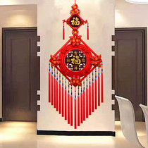 Chinese knot pendant Living room large peach wood Fuzi town house high-end entrance lucky door Spring Festival TV wall decoration