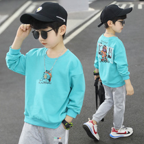 Boys spring clothes foreign style vests 2021 new childrens spring foreign atmosphere childrens base shirt Spring and Autumn Tide childrens coat