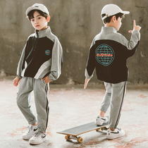 Boys spring sports suit 2021 New handsome spring and autumn childrens casual wear childrens fashion boy