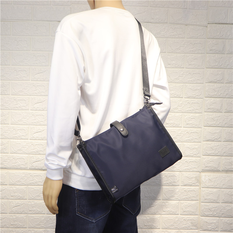 Hong Kong it tide brand new trendy men's bag casual oxford cloth men's nylon shoulder bag simple canvas crossbody bag