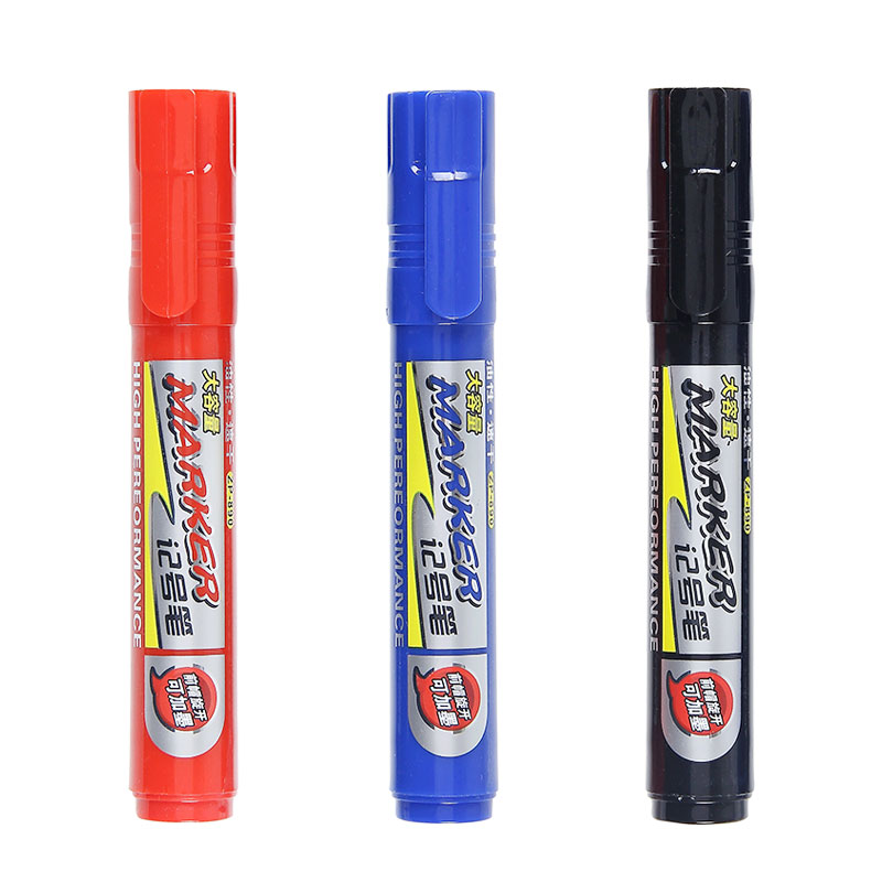 Smart card zp-890 oily debit pen black large capacity coarse head GE pen speed dry waterproof double head pen logistics pen