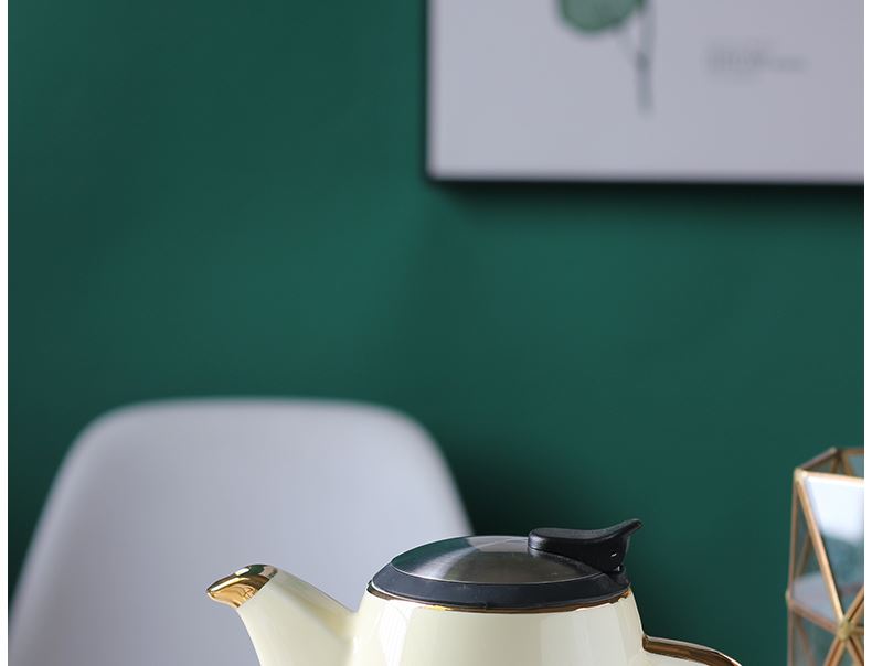 British ceramic teapot high - temperature teapot large household flower pot with cold filter kettle suit the teapot