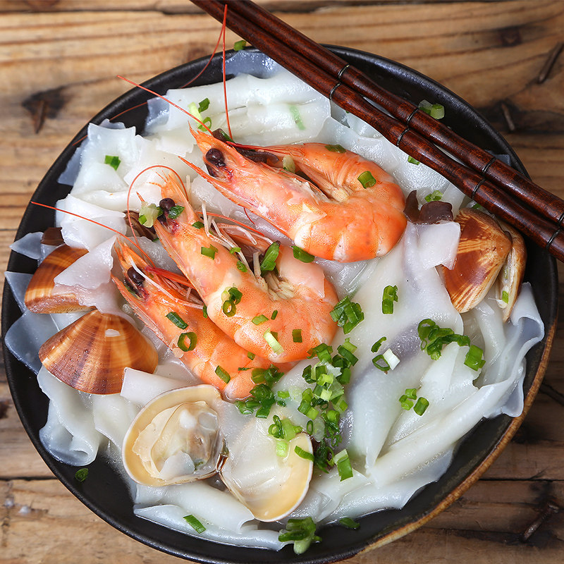 Fujian Specialty Pot Edge Paste 1000g Fuzhou Ding Pot Edge 1.0kg Fujian People's Convenient Breakfast Instant Pot Edge Paste Slices