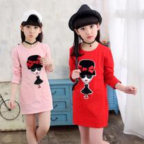 Girl Long Sleeve T-shirt 5 Little Girl 6 Spring Autumn Season 7 Mid-Length sweatshirt 8 outwear autummy 9 round neckline undershirt 12 years old