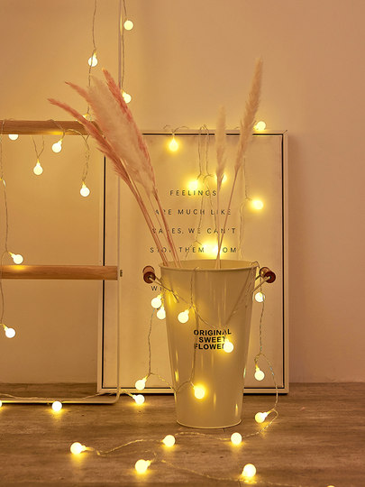 Led dormitory bed curtain star light lower bunk bed atmosphere light internet celebrity decoration small colorful lights flashing string lights full of stars