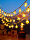 Star lights LED small colorful lights flashing light string outdoor decoration New Year lighting atmosphere light belt hanging Christmas tree pendant