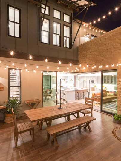 Outdoor string lights LED small bulb camping atmosphere light with outdoor New Year flashing lights decorative lights Christmas star lights