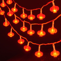 New Year decoration Red Lantern string lights flashing lights string lights Full of Sky stars home New Year room decoration Spring Festival lighting