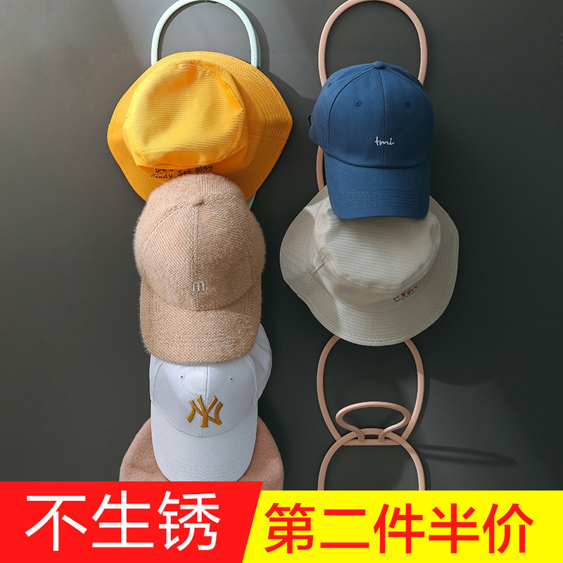 Hat sorting and storage artifact household creative dormitory hat rack hook scarf bag door back hat rack